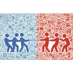 智能图标拔河比赛