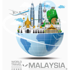 装饰马来西亚景点建筑