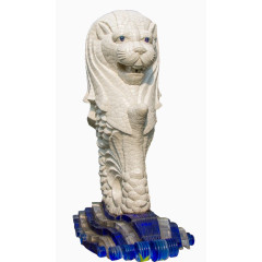 鱼尾狮公园石雕