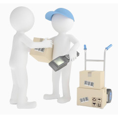 快递3D小人