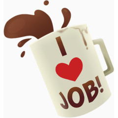 可爱的杯子和咖啡