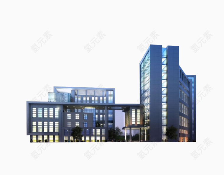 现代化建筑群大气时尚办公区