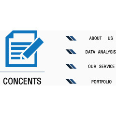 简约蓝色目录页.