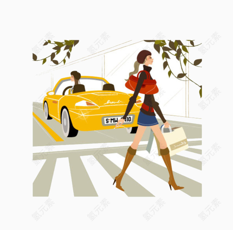 过路美女