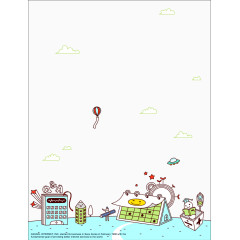 可爱卡通生活场景