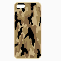 矢量军事迷彩红黑色手机套