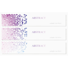 时尚几何创意横幅模板