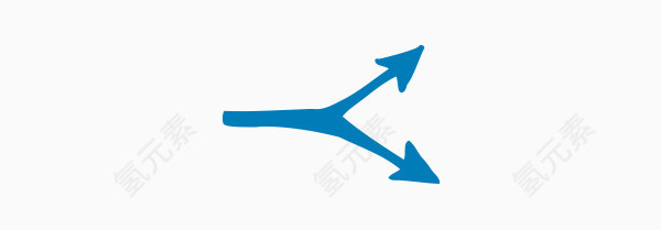 矢量箭头手绘双箭头