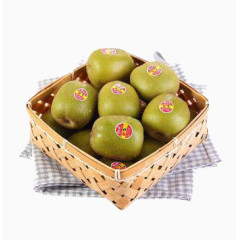 桌布上面的一篮红心猕猴桃