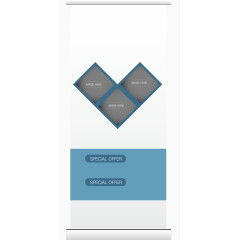 矢量商务易拉宝展架素材