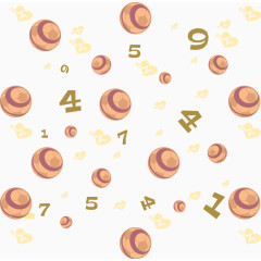 儿童房间卡通背景元素