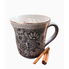 复古马克杯饮品