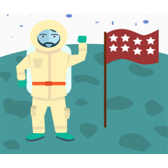 登月航空宇航员