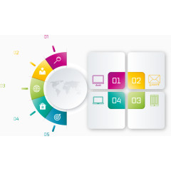 数据表格海报卡通素材