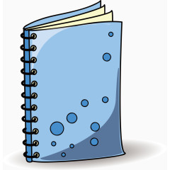 蓝色笔记本科技元素