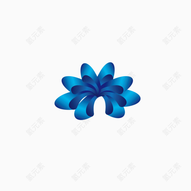 礼盒的蓝色图案