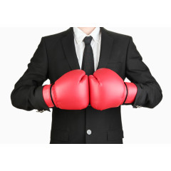 对击的拳击手套