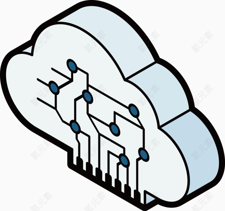 公共场所云雨天气标志