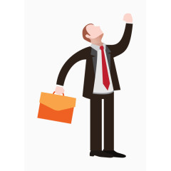 矢量 卡通手绘 成功人士