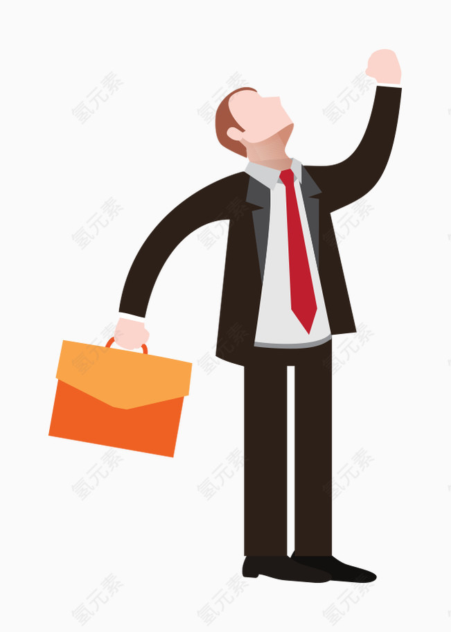 矢量 卡通手绘 成功人士