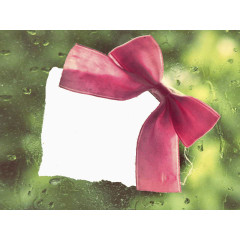 可爱粉色蝴蝶结PPT背景