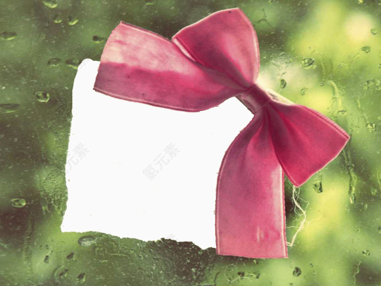 可爱粉色蝴蝶结PPT背景