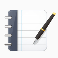 蓝色商务笔记本黑色钢笔