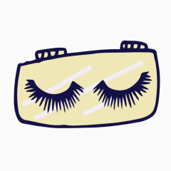 矢量手绘假睫毛素材
