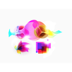 时尚幻彩渐变图形背景矢量素材