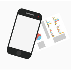 手机和表格矢量素材