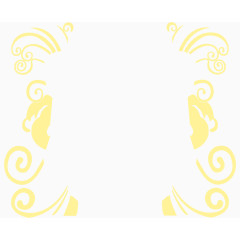 黄色花纹月饼包装