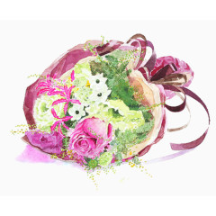 手绘花束