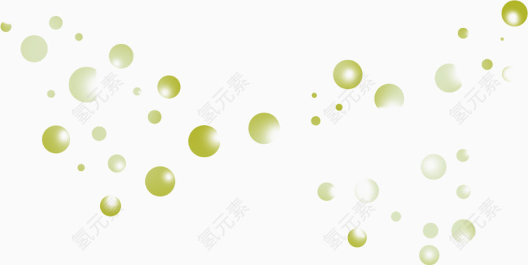 漂浮绿色小球