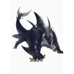 卡通黑色鲨鱼人游戏