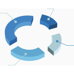 矢量PPT设计环形图表