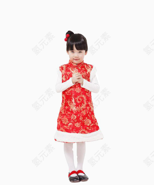 小女孩祝福