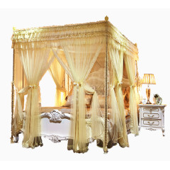 豪华双层宫廷蚊帐