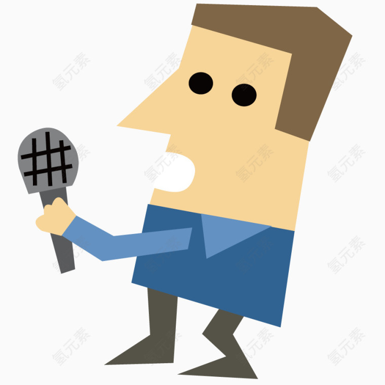 矢量表演小人