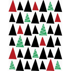 矢量卡通圣诞树背景