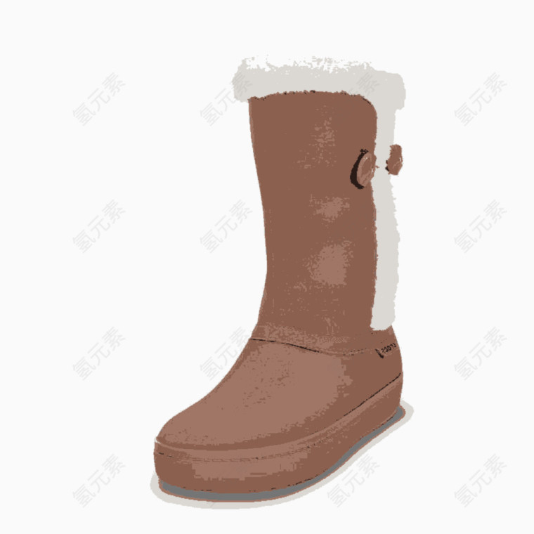 女士茉迪莎麂皮旋扣靴14777