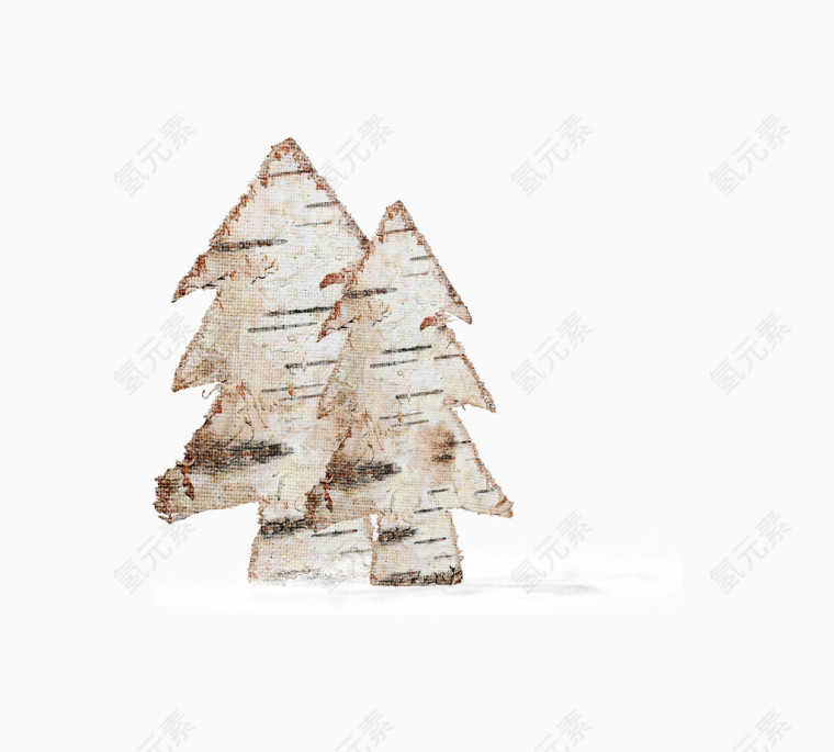 白雪大树