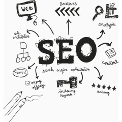 手绘风格搜索引擎数据分析
