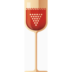 矢量红酒杯