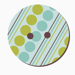 矢量旗袍纽扣时尚蓝色圆点