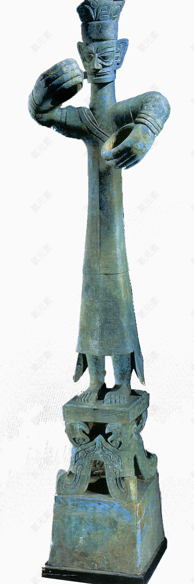 三星堆大型铜立人像