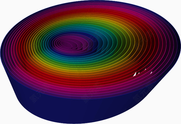 矢量炫彩圆环空间