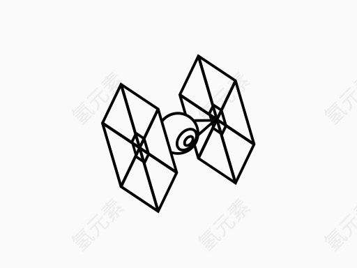 战斗机空间宇宙飞船星球大战领带isometrica -概述