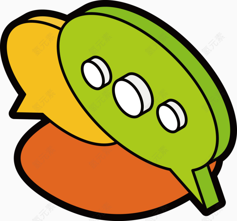 公共场所聊天区域标志