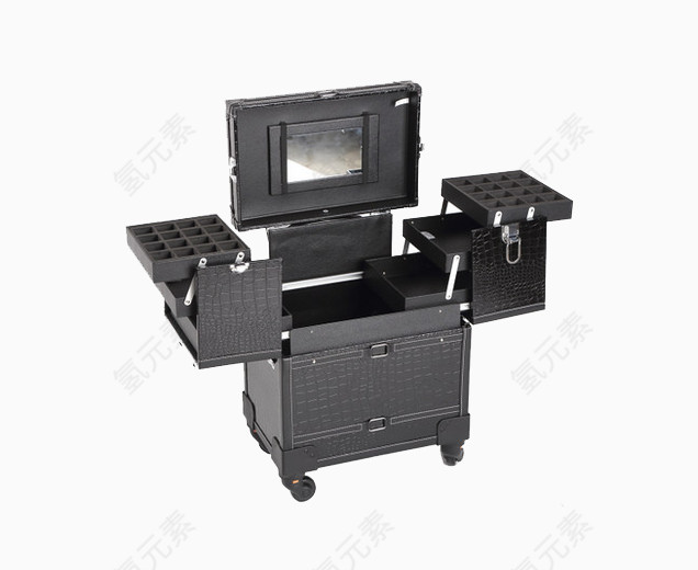 大容量万向轮带工具箱