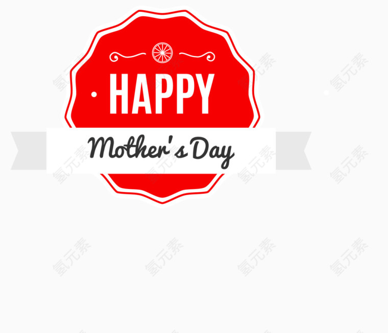 母亲节标志矢量